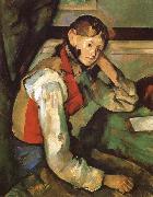 Paul Cezanne Boy in a Red waiscoat Germany oil painting artist
